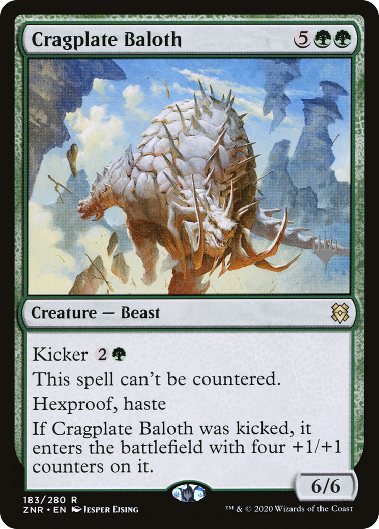 Cragplate Baloth (PPZNR-183P) [Promo Pack: Zendikar Rising Promos] Foil
