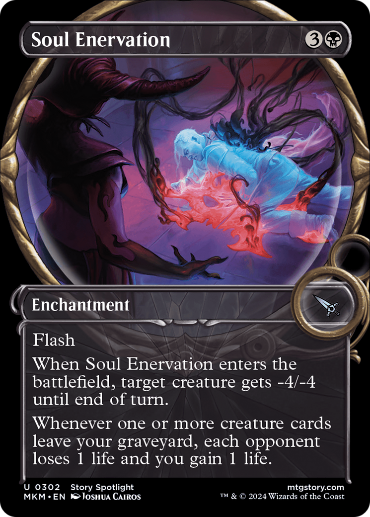 Soul Enervation (MKM-302) [Murders at Karlov Manor]: (Showcase)
