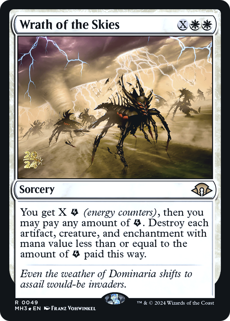 Wrath of the Skies (PRE-49S) [Modern Horizons 3 Promos] Foil