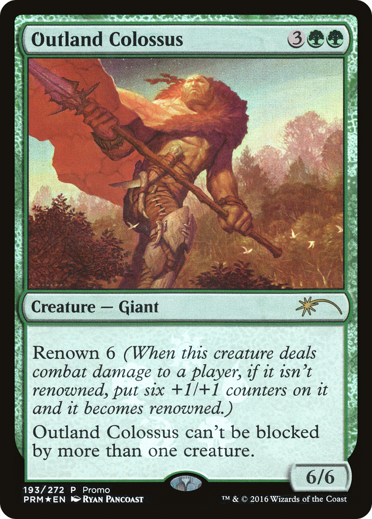 Outland Colossus (UMP-193★) [Magic Origins Promos] Foil