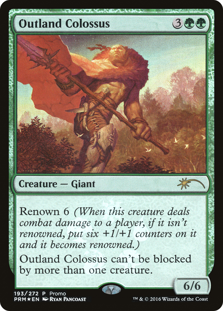 Outland Colossus (UMP-193★) [Magic Origins Promos] Foil