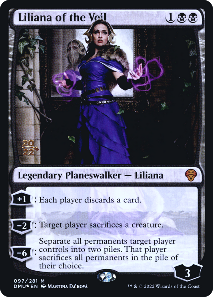 Liliana of the Veil (PRE-97S) [Dominaria United Promos] Foil