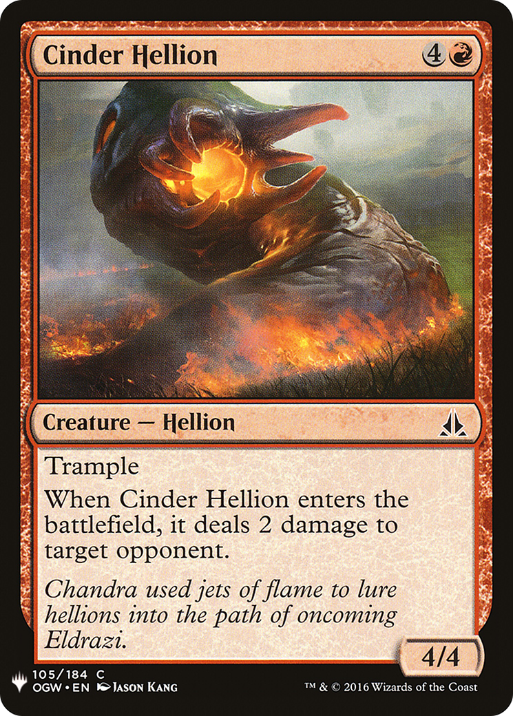 Cinder Hellion (LIST-OGW-105) [The List]