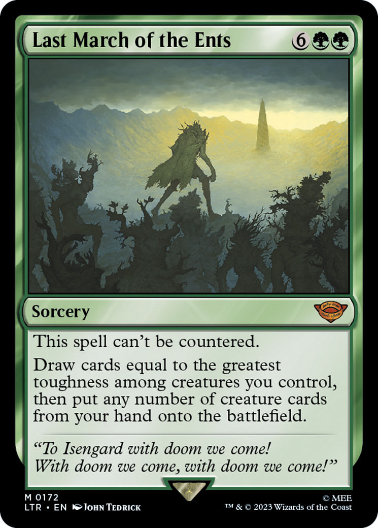 Last March of the Ents (LTR-172) [The Lord of the Rings: Tales of Middle-earth] Foil