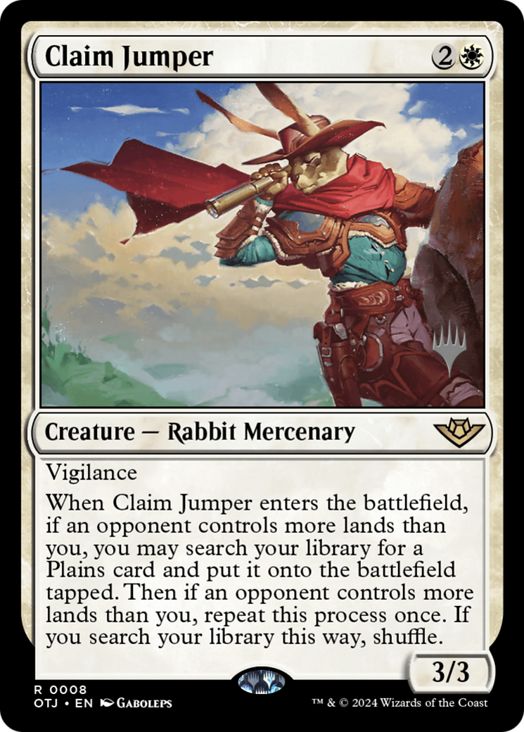 Claim Jumper (PPOTJ-08P) [Outlaws of Thunder Junction Promos] Foil