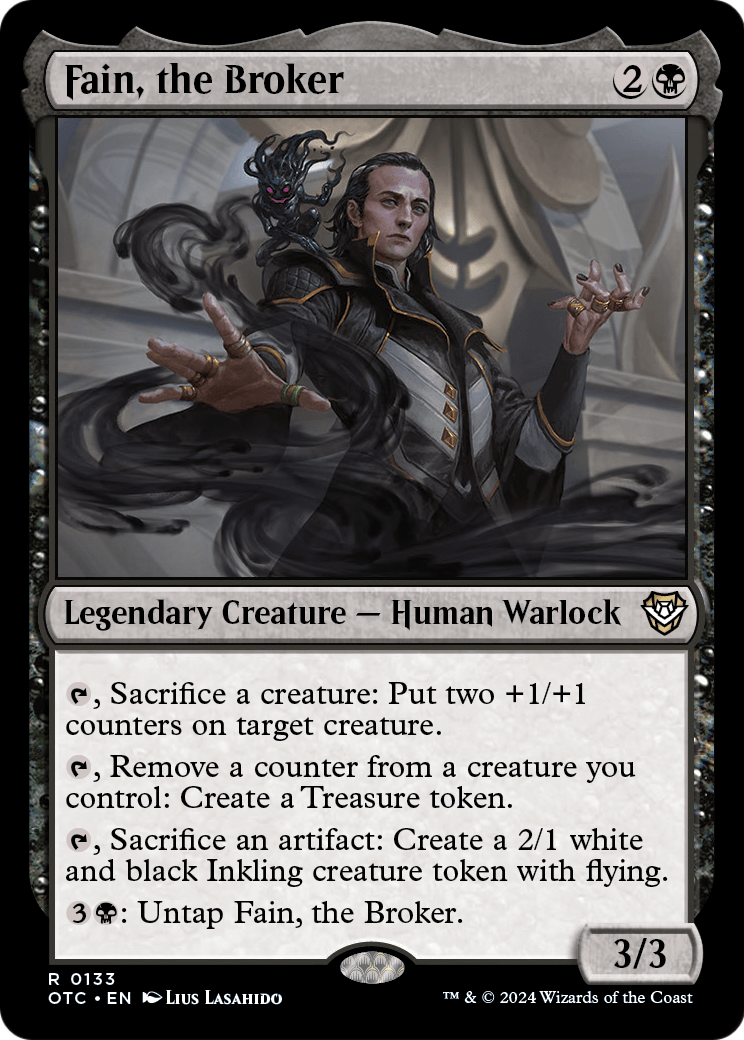 Fain, the Broker (OTC-133) [Outlaws of Thunder Junction Commander]