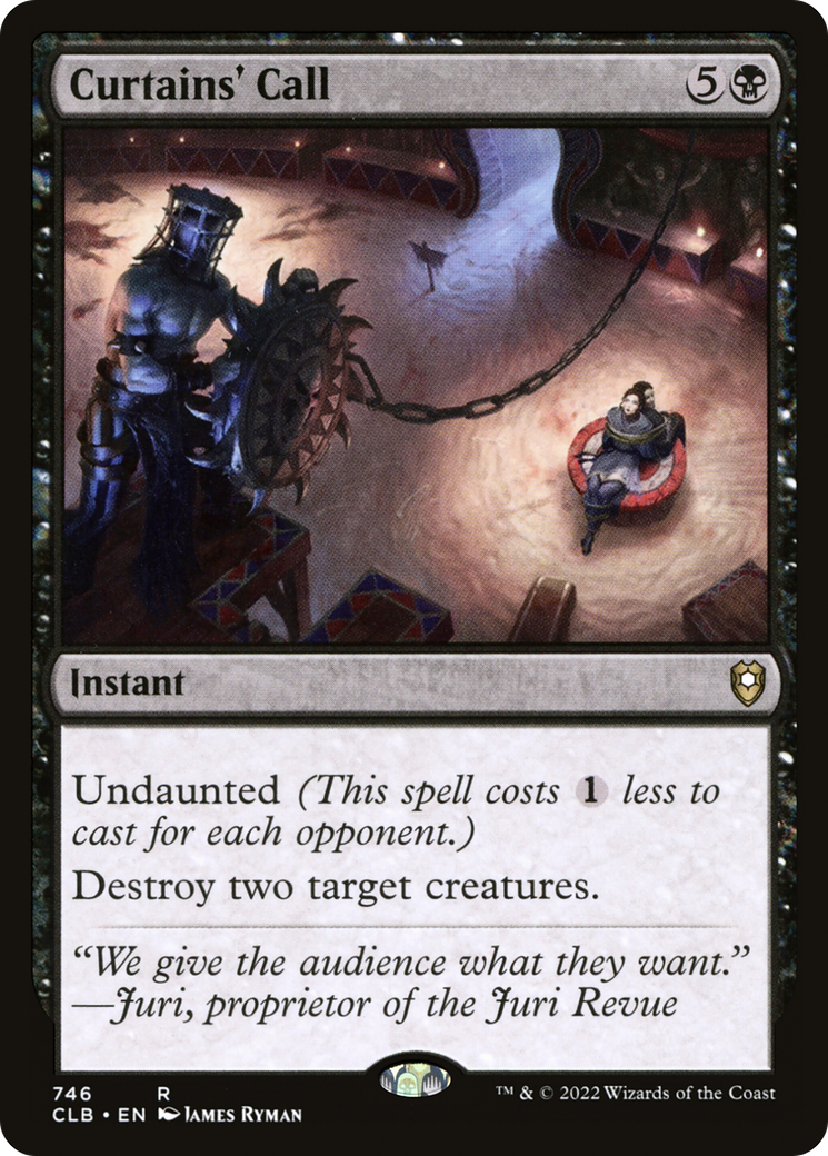 Curtains' Call (CLB-746) [Commander Legends: Battle for Baldur's Gate]