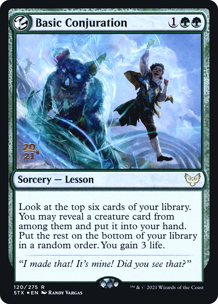 Basic Conjuration (PRE-120S) [Strixhaven: School of Mages Promos] Foil