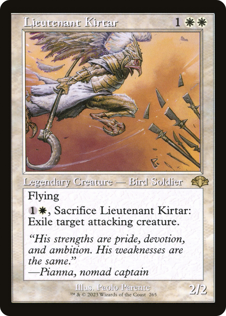 Lieutenant Kirtar (DMR-265) [Dominaria Remastered] Foil