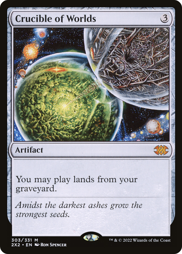 Crucible of Worlds (2X2-303) [Double Masters 2022] Foil