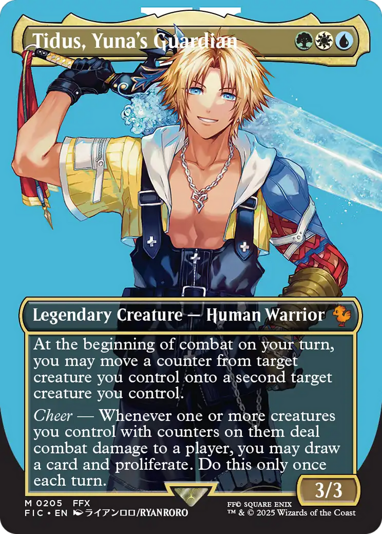 Tidus, Yuna's Guardian (Borderless) (FIC-205) [Commander: FINAL FANTASY] (Borderless) Foil