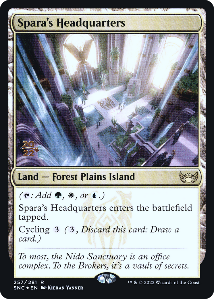 Spara's Headquarters (PRE-257S) [Streets of New Capenna Promos] Foil