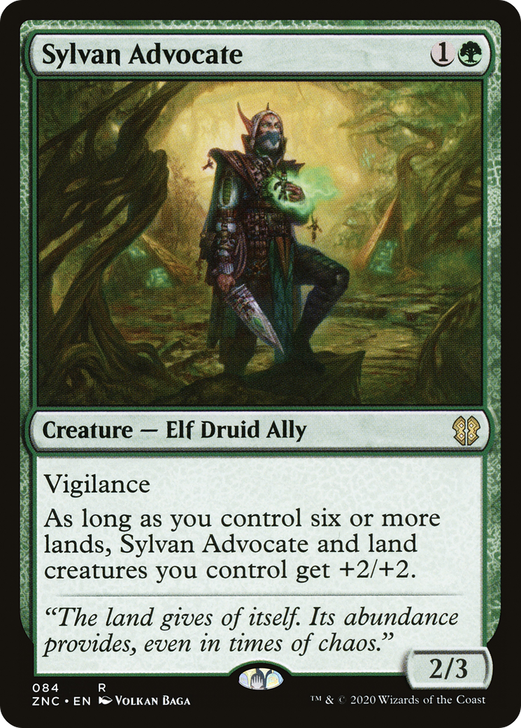 Sylvan Advocate (ZNC-084) [Zendikar Rising Commander]