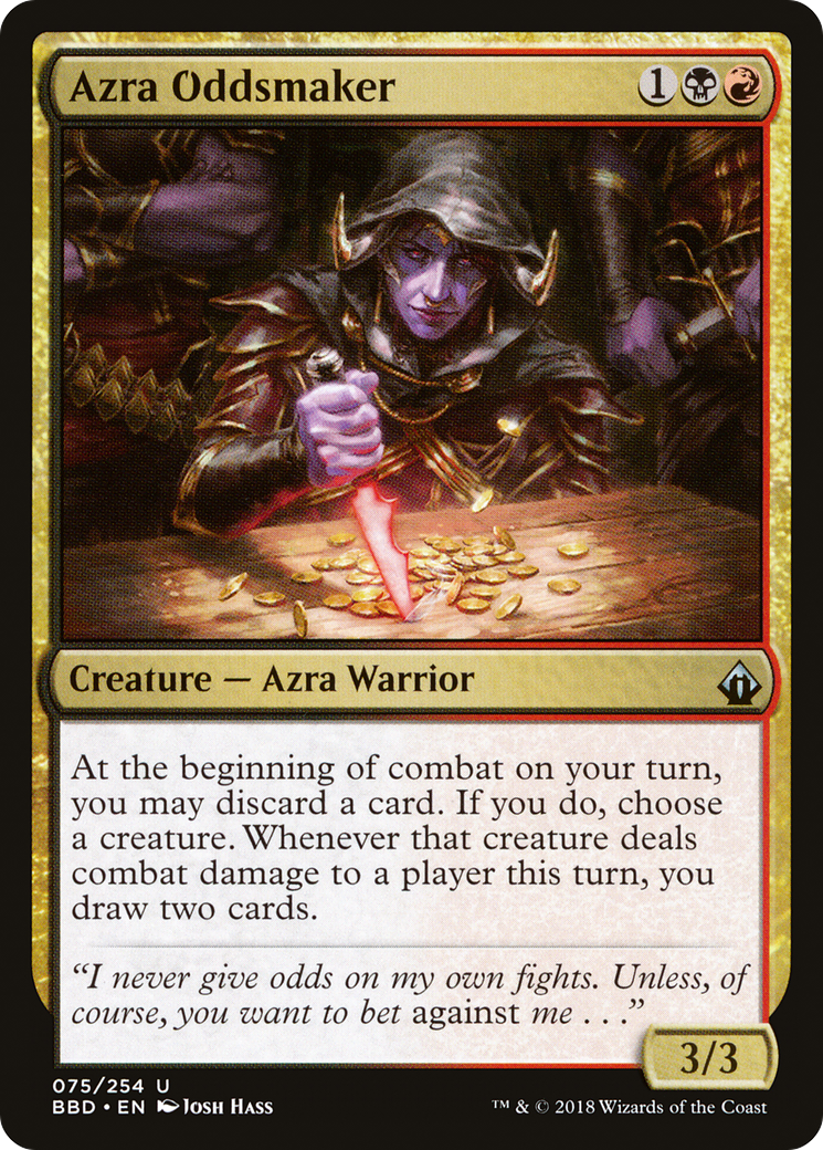 Azra Oddsmaker (BBD-075) [Battlebond] Foil
