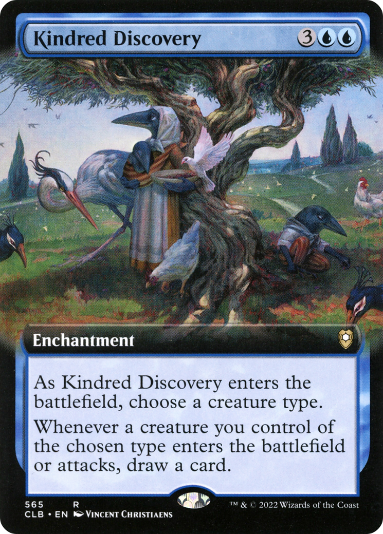 Kindred Discovery (CLB-565) [Commander Legends: Battle for Baldur's Gate]: (Extended Art)