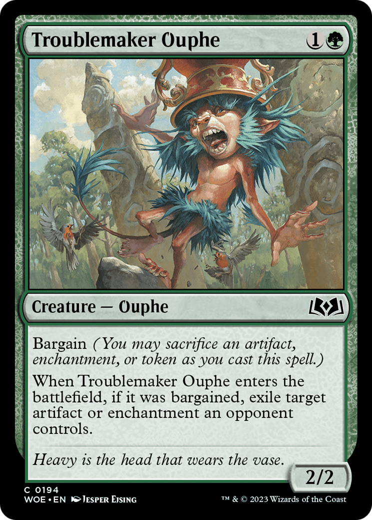 Troublemaker Ouphe (WOE-194) [Wilds of Eldraine]