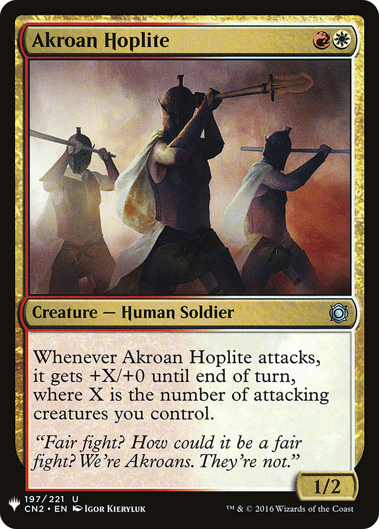 Akroan Hoplite (LIST-CN2-197) [The List]