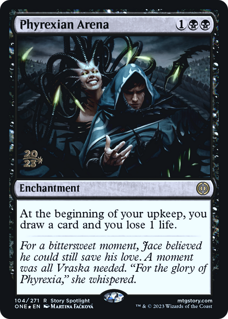 Phyrexian Arena (PRE-104S) [Phyrexia: All Will Be One Promos] Foil