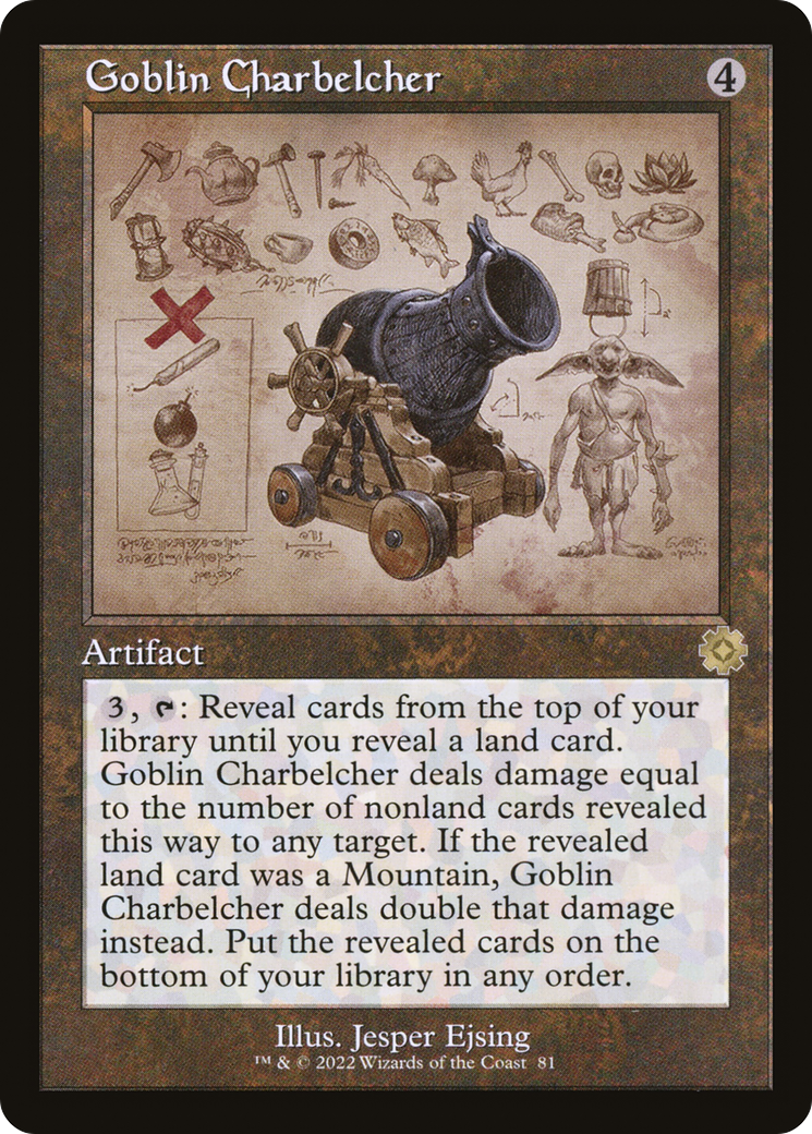 Goblin Charbelcher (Schematic) (BRR-081) [The Brothers' War Retro Artifacts]