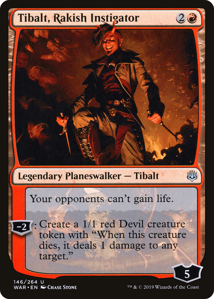 Tibalt, Rakish Instigator (WAR-146) [War of the Spark] Foil