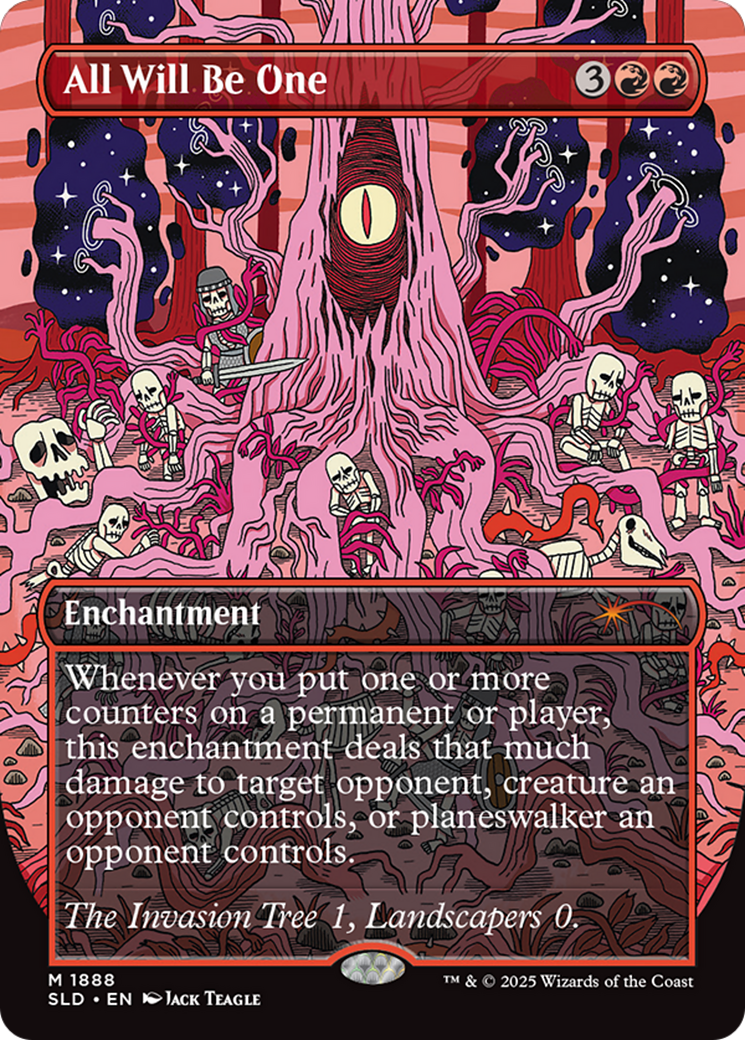 All Will Be One (SLD-1888) [Secret Lair Drop] (Borderless) Foil