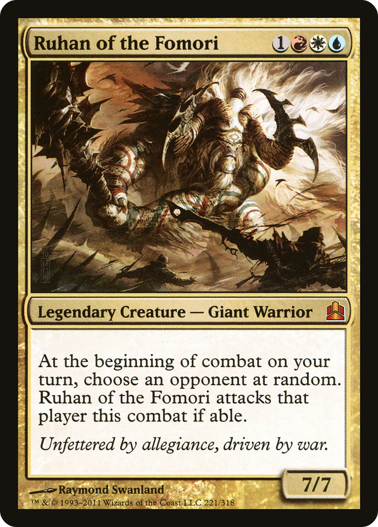 Ruhan of the Fomori (CMD-221) [Commander 2011]