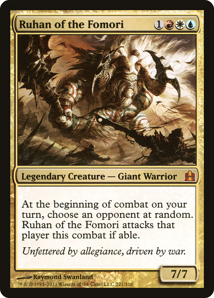 Ruhan of the Fomori (CMD-221) [Commander 2011]