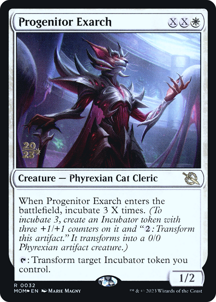 Progenitor Exarch (PRE-32S) [March of the Machine Promos] Foil