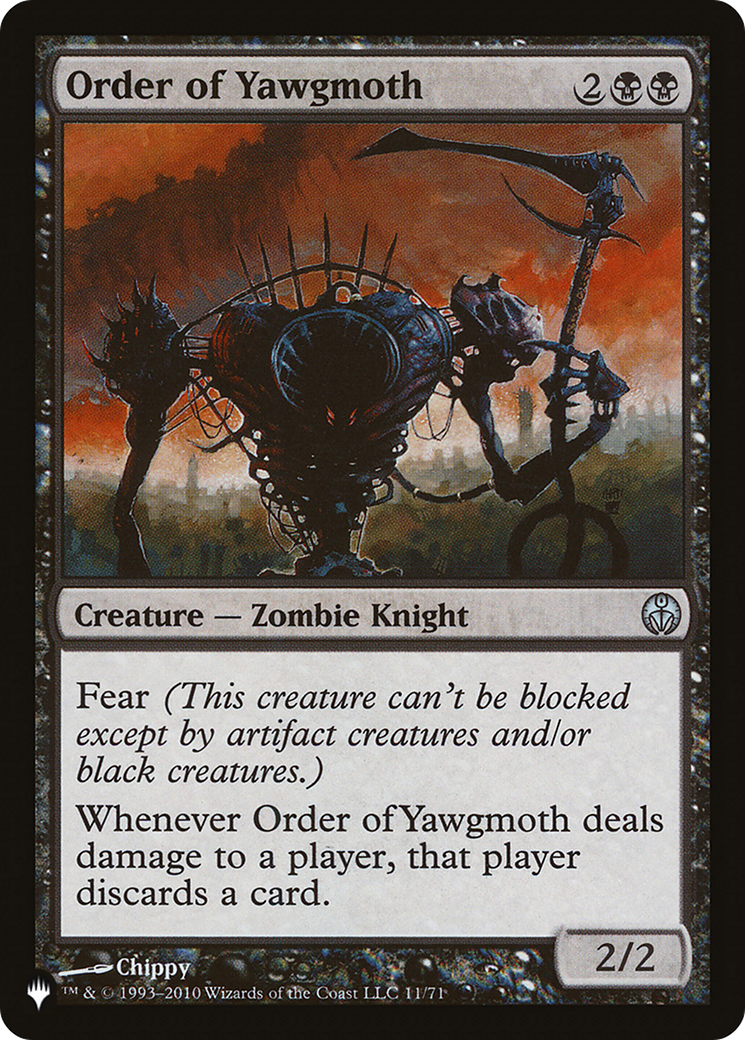 Order of Yawgmoth (LIST-DDE-11) [The List]