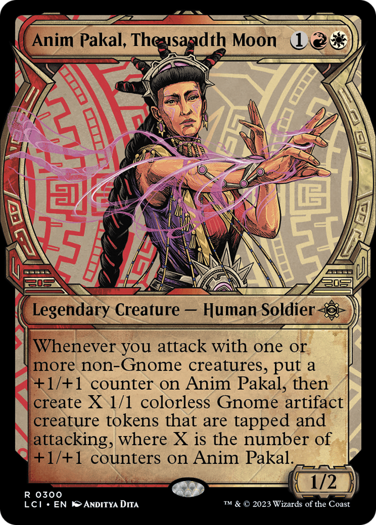 Anim Pakal, Thousandth Moon (LCI-300) [The Lost Caverns of Ixalan]: (Showcase)