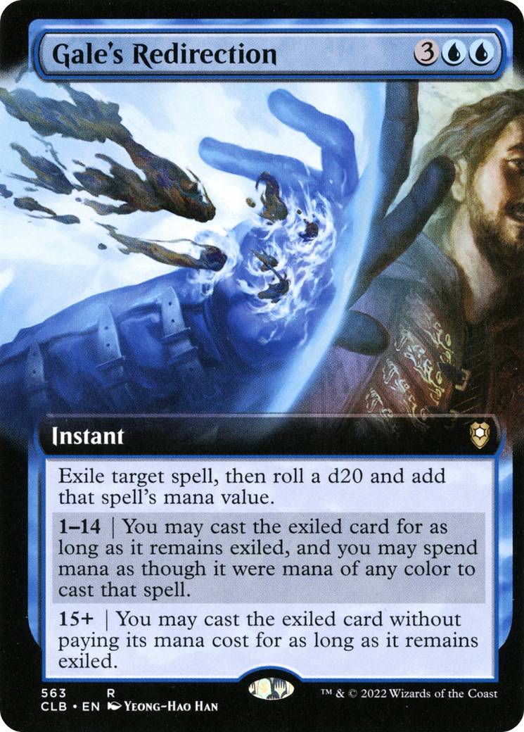 Gale's Redirection (CLB-563) [Commander Legends: Battle for Baldur's Gate]: (Extended Art)