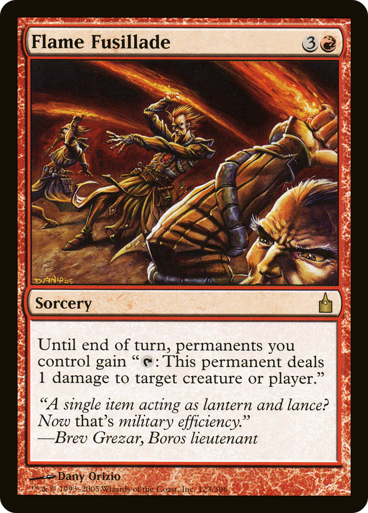 Flame Fusillade (RAV-123) [Ravnica: City of Guilds]
