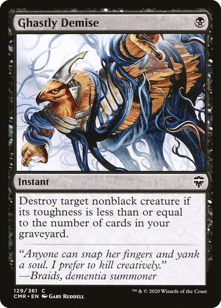 Ghastly Demise (CMR-129) [Commander Legends] Foil