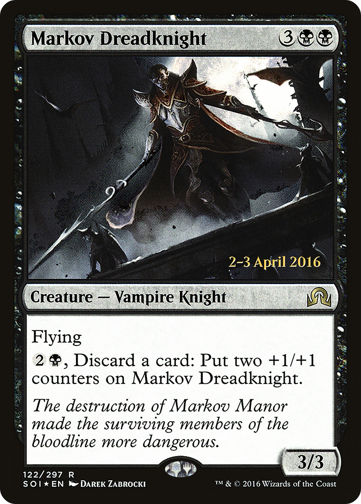 Markov Dreadknight (PRE-122S) [Shadows over Innistrad Promos] Foil