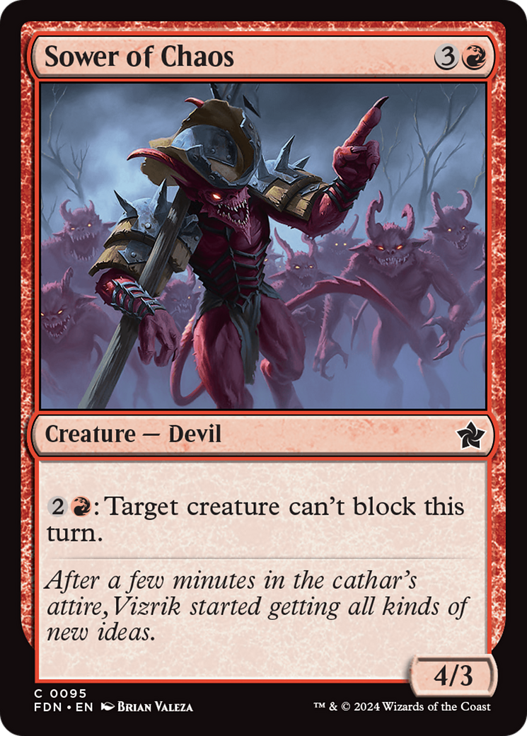 Sower of Chaos (FDN-095) [Foundations]