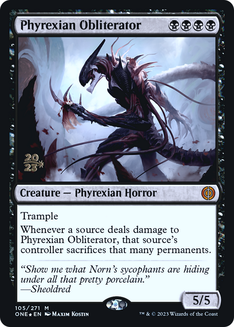 Phyrexian Obliterator (PRE-105S) [Phyrexia: All Will Be One Promos] Foil