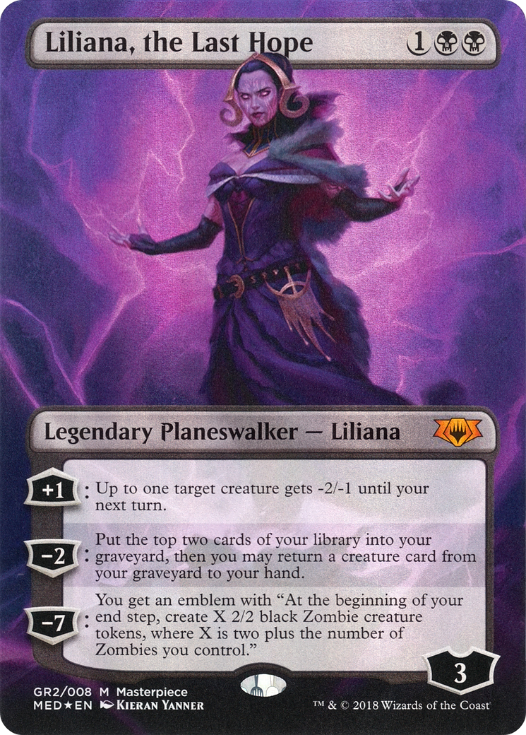 Liliana, the Last Hope (MED-GR2) [Mythic Edition] (Borderless) Foil