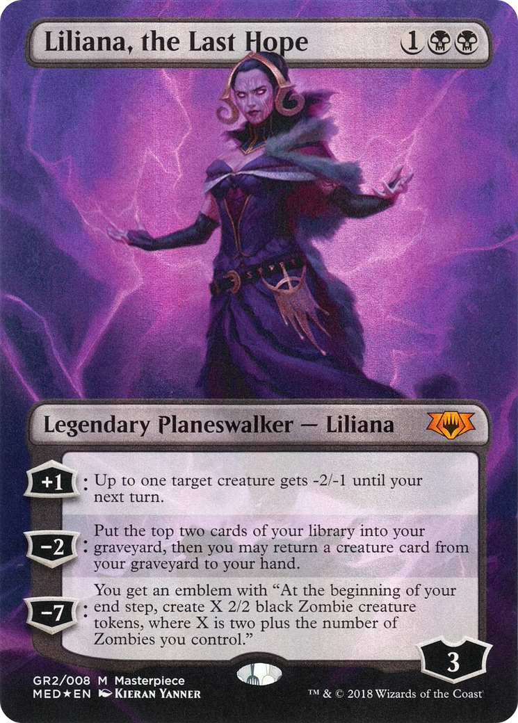 Liliana, the Last Hope (MED-GR2) (Borderless) [Mythic Edition] Foil
