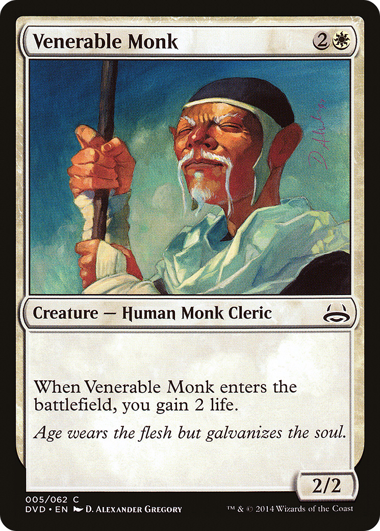 Venerable Monk (DD3-005) [Duel Decks Anthology: Divine vs. Demonic]