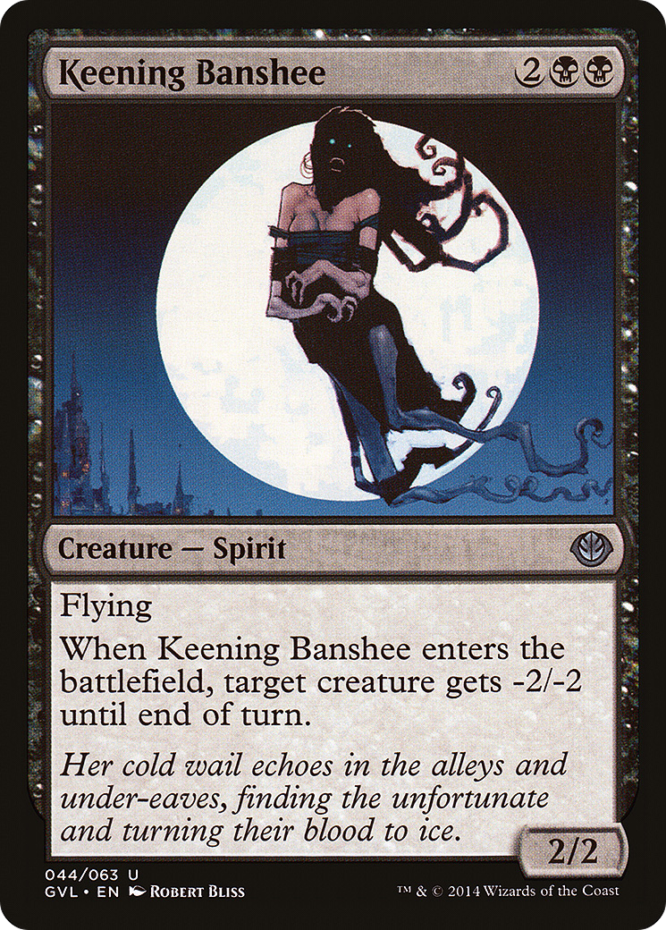 Keening Banshee (DD3-044) [Duel Decks Anthology: Garruk vs. Liliana]