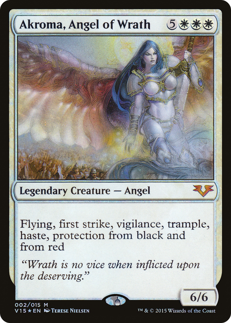Akroma, Angel of Wrath (V15-002) [From the Vault: Angels] Foil