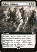 Valiant Endeavor (Extended Art) (AFC-282) [Forgotten Realms Commander]