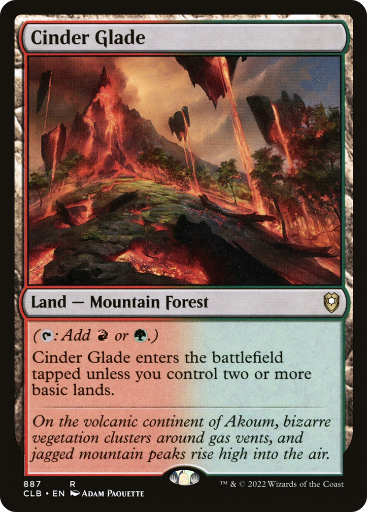 Cinder Glade (CLB-887) [Commander Legends: Battle for Baldur's Gate]