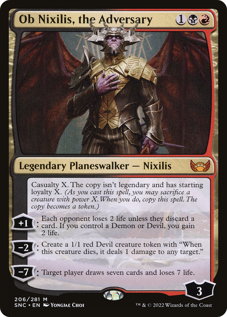 Ob Nixilis, the Adversary (SNC-206) [Streets of New Capenna]