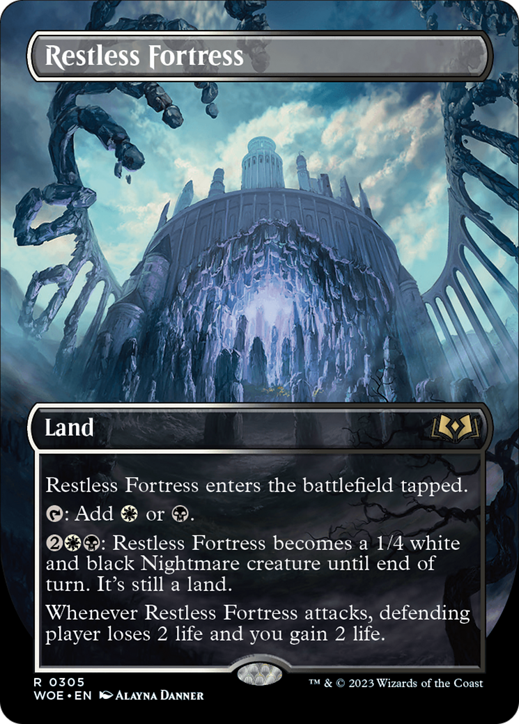 Restless Fortress (WOE-305) [Wilds of Eldraine] (Borderless)