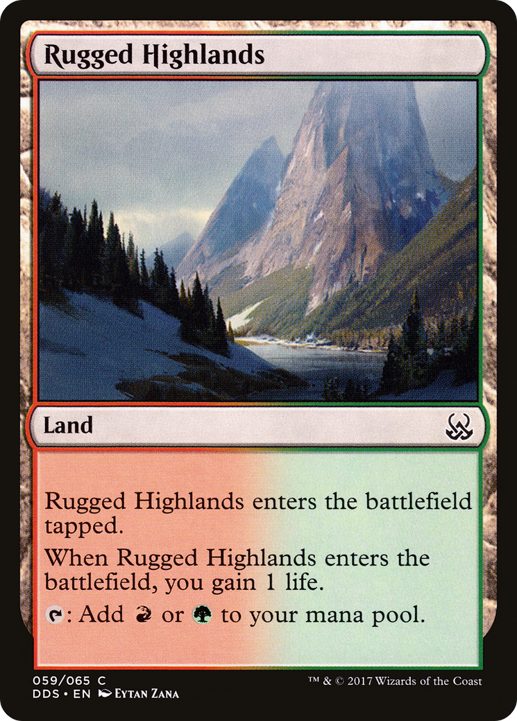 Rugged Highlands (DDS-059) [Duel Decks: Mind vs. Might]