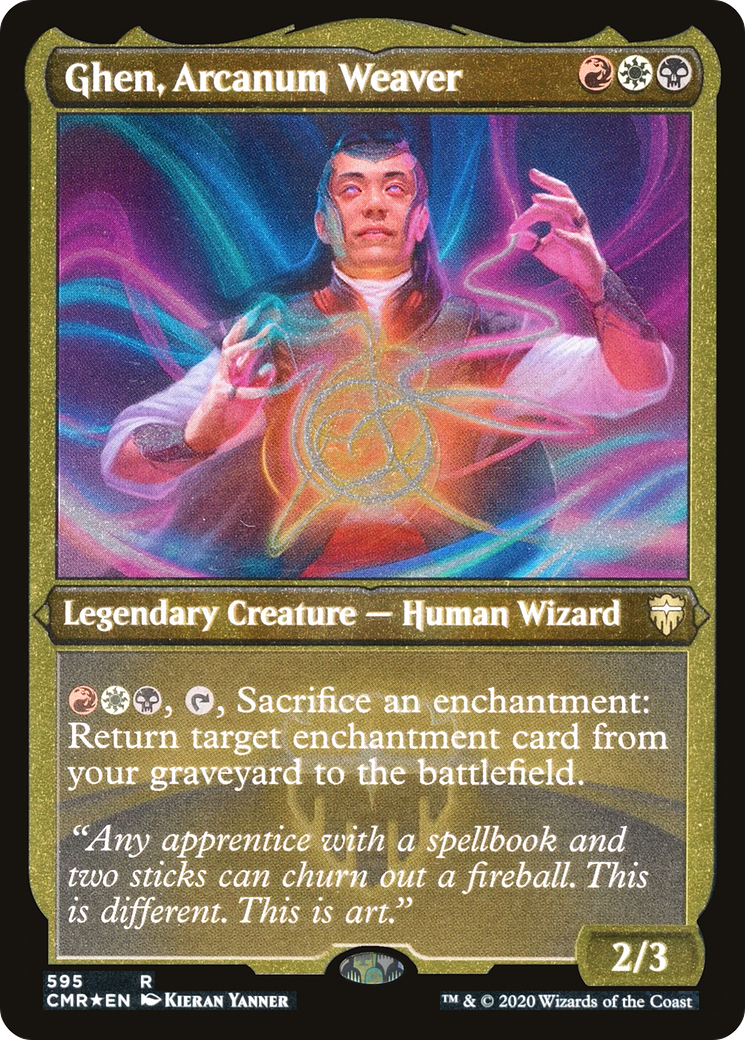 Ghen, Arcanum Weaver (CMR-595) [Commander Legends] Etched Foil