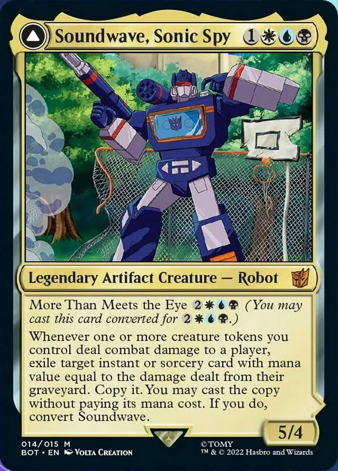 Soundwave, Sonic Spy // Soundwave, Superior Captain (BOT-014) [Transformers]: (convertdfc) Foil