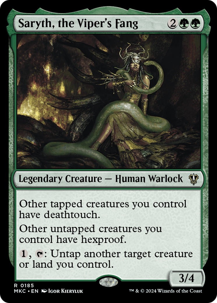 Saryth, the Viper's Fang (MKC-185) [Murders at Karlov Manor Commander]