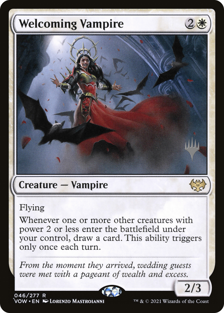 Welcoming Vampire (PPBRO-046) [Promo Pack: Innistrad: Crimson Vow Promos]